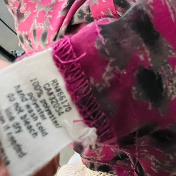 Pins & Needles x Anthropologie Semi Sheer Button Up Shirt Mauve - M - Picture 4 of 5